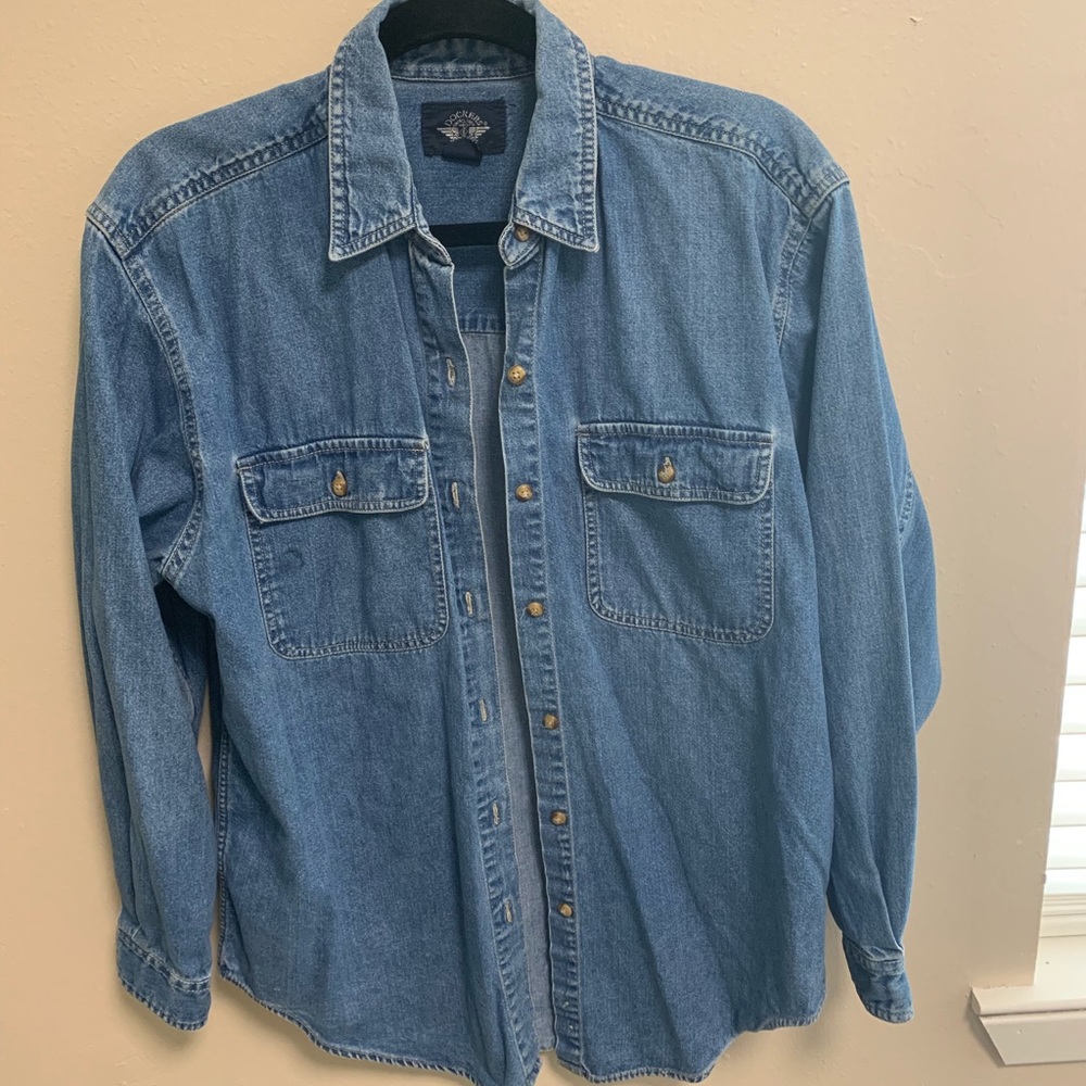 Vintage Dockers Denim Shirt- Size M
